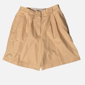 Izod Club Shorts Womens 16 Pleated High Waist 7” Inseam Peach Golf Casual Vtg